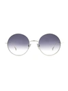 Isabel Marant Yoko 54mm Round Sunglasses In White Grey