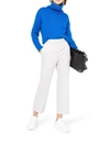 Stella Mccartney Grey Straight-leg Cropped Wool Trousers In Grey
