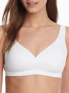 Warner's Warners No Side Effects Underarm And Back-smoothing Comfort Wireless Lightly Lined T-shirt Bra Ra223 In White