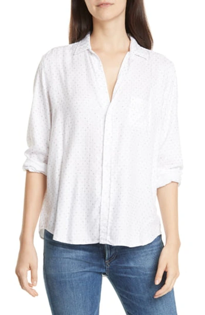 Frank & Eileen Eileen Tattered Denim Shirt In White