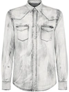 DOLCE & GABBANA BLEACH WASH DENIM SHIRT