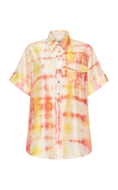 Alãmais Uma Printed Cotton-silk Shirt