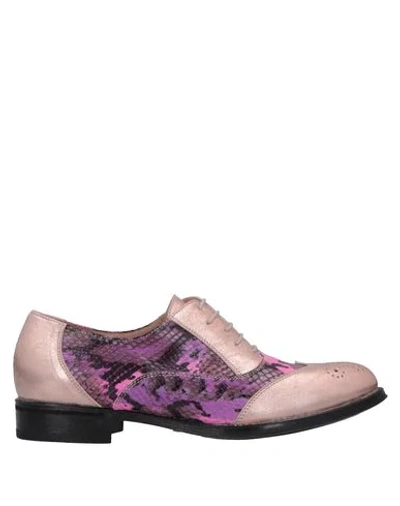 Bruglia Lace-up Shoes In Purple