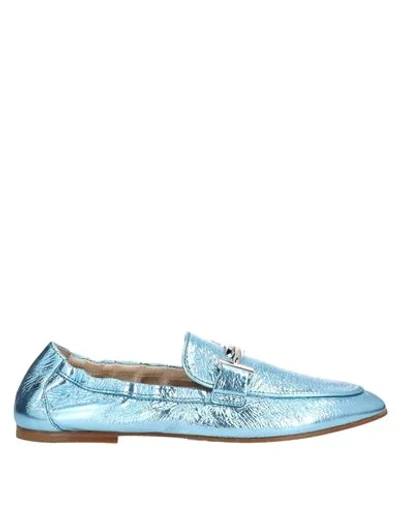 Tod's Loafers In Azure
