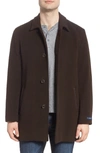 Cole Haan Wool Cashmere Topper Coat In Espresso