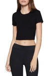 Bcbgeneration Solid Crop T-shirt In Black