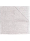 Brunello Cucinelli Silk-cashmere Blend Sequinned Scarf In Grey