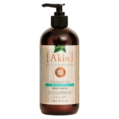 A'kin Uniquely Pure Unscented Very Gentle Body Wash (17 Oz)