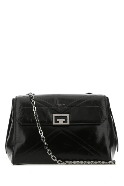 Givenchy Black Leather Medium Id Handbag  Nd  Donna Tu