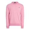 Polo Ralph Lauren Cotton Crewneck Sweater In White/french Navy