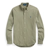 Ralph Lauren Featherweight Mesh Shirt In Sage Green