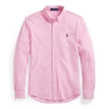Polo Ralph Lauren Pink Logo Shirt In Hampton Pink Heather