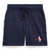 Polo Ralph Lauren Kids' Big Pony Logo Fleece Short In Cruise Navy