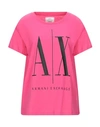 Armani Exchange T-shirts In Fuchsia