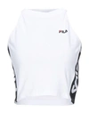 Fila Tama Sport T-shirts & Tops In White Polyester In White