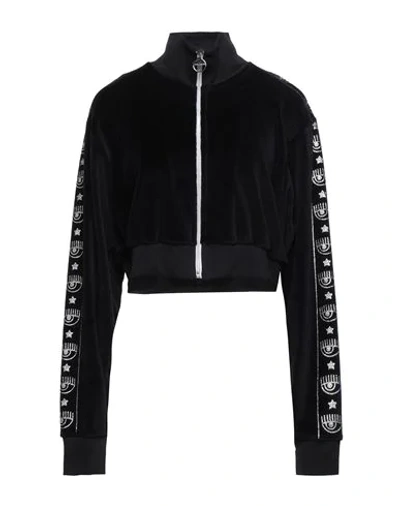 Chiara Ferragni Sweatshirts In Black