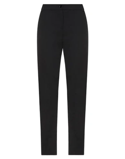 Emporio Armani Woman Pants Black Size 6 Cotton, Lyocell, Linen