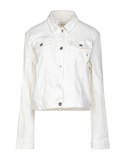 Fracomina Denim Outerwear In White