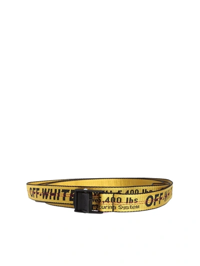 Off-white Industrial Belt In Yellow