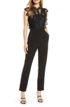 ADELYN RAE MADELINE SCALLOPED LACE JUMPSUIT,845279068715