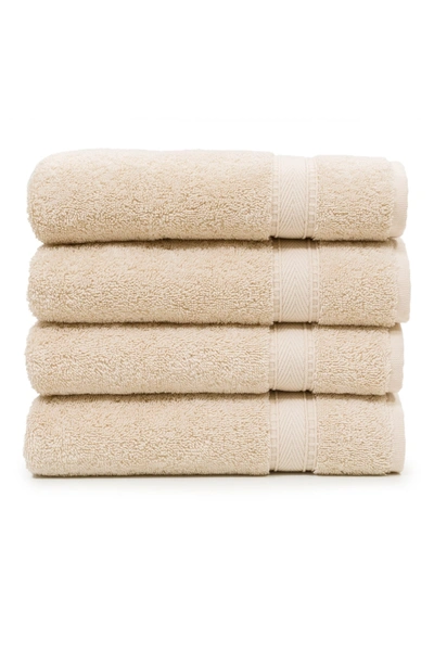 Linum Home Sinemis Terry Hand Towels In Beige