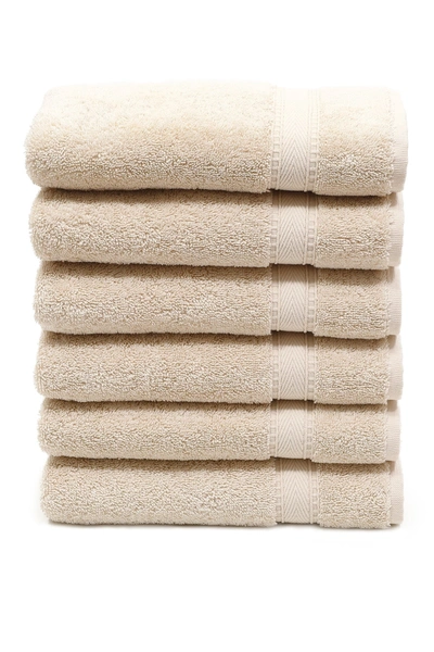 Linum Home Sinemis Terry Hand Towels In Beige