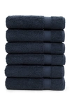 Linum Home Sinemis Terry Hand Towels In Navy