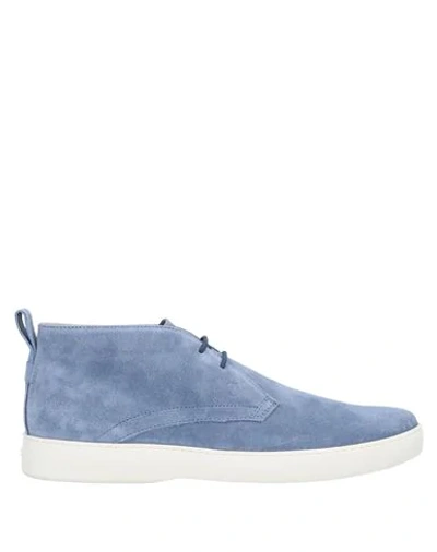 Tod's Ankle Boots In Blue