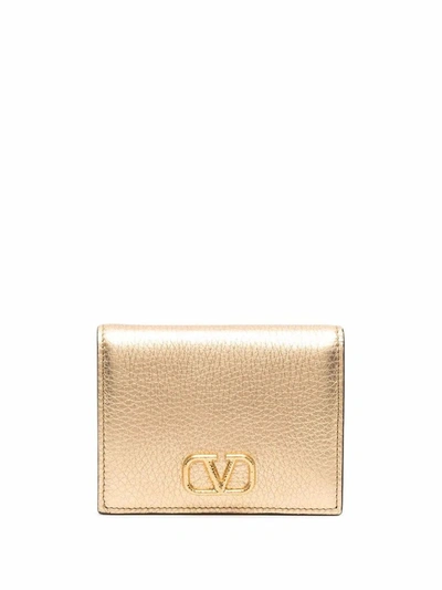 Valentino Garavani Valentino Women's Gold Leather Wallet