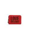 LOVE MOSCHINO LOVE MOSCHINO WOMEN'S RED LEATHER WALLET,JC5613PP1CLJ050A UNI
