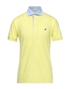 Brooksfield Polo Shirts In Acid Green
