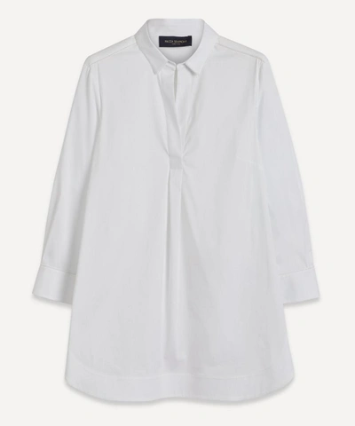 Piazza Sempione Classic Cotton Shirt In White
