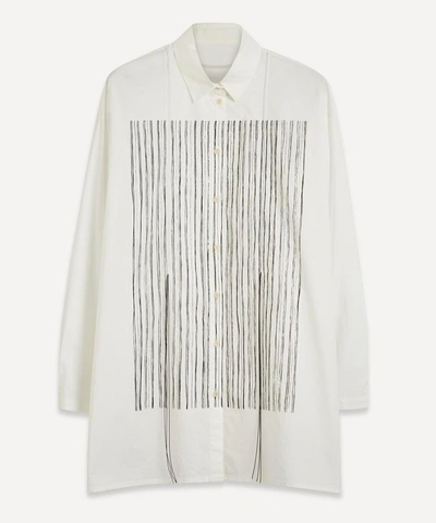 Annette G Rtz Alanay Oversized Cotton-mix Shirt In White