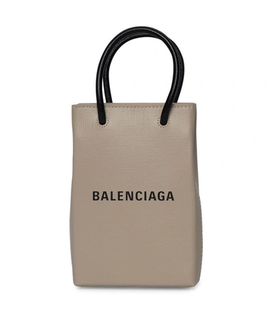 Balenciaga Mini Telephone Bag In Light Beige