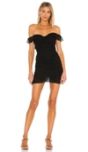 Majorelle Bandit Mini Dress In Black