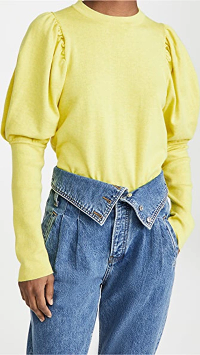Misa Kali Sweater In Chartreuse