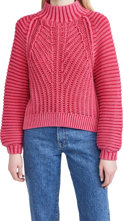 Free People Sweetheart Sweater In Candy Blossom