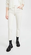 Dl 1961 Patti Straight High Rise Ankle Jeans In Ecru