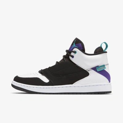 Jordan Fadeaway Men's Shoe (black) - Clearance Sale In Black,white,court Purple,turbo Green