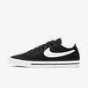 Nike Men's Court Legacy Canvas Casual Mid Sneakers From Finish Line In Black,white