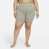 Nike Yoga Luxe Women's Shorts In Light Army,stone