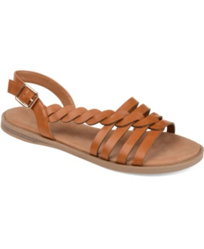 Journee Collection Women's Solay Sandals Women's Shoes In Tan