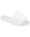 Journee Collection Journee Dusk Faux Fur Slide Sandal In White