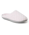 Dearfoams Leslie Quilted Microfiber Terry Clog Slipper, Online Only In Fresh Pink