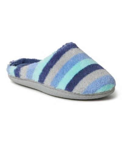 Dearfoams Leslie Quilted Microfiber Terry Clog Slipper, Online Only In Blue Multi