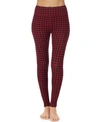 Cuddl Duds Softwear High-waist Modal Knit Leggings In Red Novl