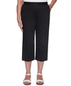 Alfred Dunner Petite Classics Capri Pull-on Pants In Black