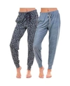 Roudelain 2-pk. Jogger Sleep Pants In Leopard/gr