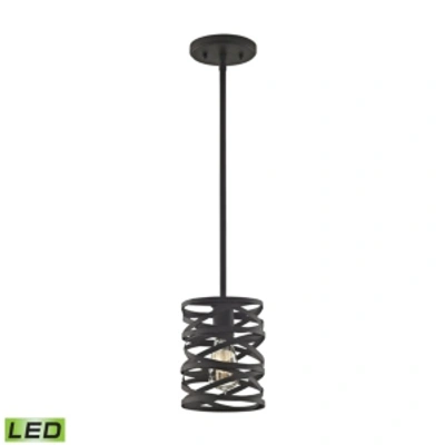 Elk Lighting Vorticy 1 Light Pendant In Oil Rubbed Bronze