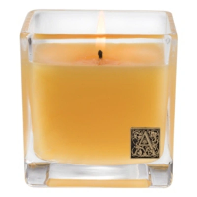 Aromatique Agave Pineapple Cube Candle In Golden Yellow